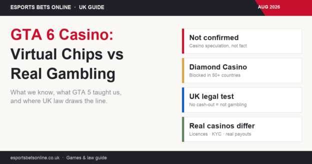 GTA 6 casino speculation compared with real online casino regulation under UK law